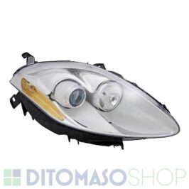 FARO DESTRO 2H1 CROMATO C/MOTORINO PER FIAT BRAVO 01/2007> OE 51757534