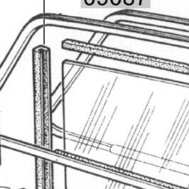 GUIDA VETRO PICCOLO PER FIAT 500 F/L/R