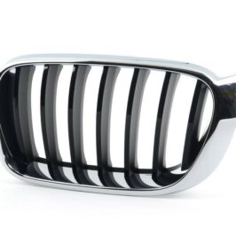 GRIGLIA RADIATORE SX CROMATA/NERA PER BMW X3 F25 01/2014>|X4 F26 01/2014> BASIC [OE 51117338571]