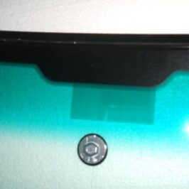 PARABREZZA INCAPSULATO VERDE C/FASCIA VERDE C/1 PIN +FINESTRELLA PER PORSCHE 911-996 DAL 1997 IN POI