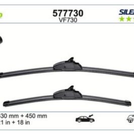 VF730 KIT SPAZZOLE TERGI SILENCIO FLAT BLADE (MM 530+450)