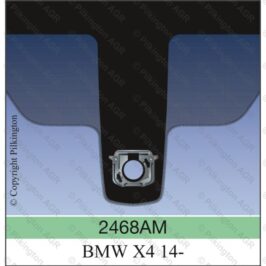 PARABREZZA VERDE SENSORE +DISPLAY +VIN PER BMW X4 F26  01/2014> OE 51317337767