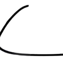 PROFILO GRIGLIA DX PARAURTI ANTERIORE SUPERIORE PER MERCEDES CLASSE C W206 AMG 03/2021> OE A2068854802