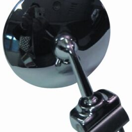 RETROVISORE CROMATO TONDO C/MORSETTO UNIVERSALE