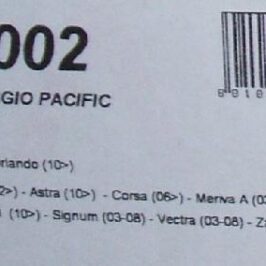 KIT ATTACCHI BARRE TETTO MODELLO PACIFIC PER CHEVROLET ORLANDO/PER OPEL ADAM-ASTRA-CORSA-MERIVA-SIGNUM-VECTRA-ZAFIRA TOURER