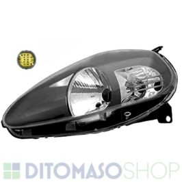 FARO SINISTRO H4 NERO C/MOTORINO PER FIAT GRANDE PUNTO 09/2005> OE 51806537
