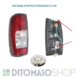FANALE POSTERIORE SINISTRO S/RETRONEBBIA PER NISSAN PER NISSAN NAVARA-KING CAB 09/1997>12/2004 OE 265553S825