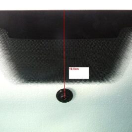 PARABREZZA VERDE C/FINESTRELLA+BASETTA A 19,5cm+PROFILO INFERIORE PER SEAT IBIZA 01/2008>12/2011