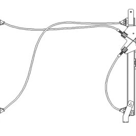 MECCANISMO ALZACRISTALLO ELETTRICO ANTERIORE DX PER MINI ONE/COOPER 09/2001>06/2006 [OE 51337039452]