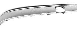 MODANATURA DX PARAURTI ANTERIORE C/CROMATURA PER MERCEDES CLASSE E W211 07/2002>04/2006 [OE A2118800612]