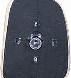 VETRO SPECCHIO DX SUPERIORE C/PIASTRA PER FORD TRANSIT 08/1994>05/2000