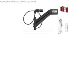 LUCE PERIMETRALE UNIVERS SX AUTOCARRO ATTACCO LUNGO A LED 24V