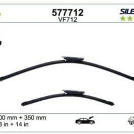 VF712 KIT SPAZZOLE TERGI SILENCIO FLAT BLADE (MM 700+350)