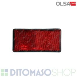 CATADIOTTRO POSTERIORE DESTRO-SINISTRO 51X103mm  ADESIVO ROSSO -OLSA