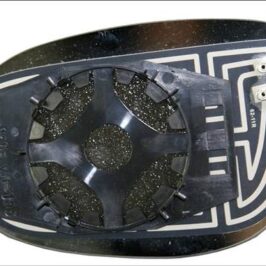 VETRO SPECCHIO DX C/PIASTRA TERMICO AZZURRATO PER FIAT BRAVO 01/2007-/CROMA 02/2005-/DELTA 2008-