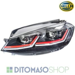 FARO SX FULL LED FBL C/CORNICE DRL ROSSA PER VW GOLF 7 GTI 11/2016> HELLA [OE 5G1941059A]