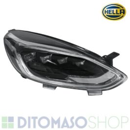 FARO DESTRO A LED CORNICE CROMATA INDICATORE DINAMICO PER FORD FIESTA 01/2017> HELLA OE J1BB13100AE
