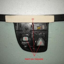 PARABREZZA VERDE ACUSTICO SENSORE+LDW+BASETTA MODIFICATA PER MERCEDES CLASSE A W176 06/2012> GLA X156 01/2014> OE 1176700500