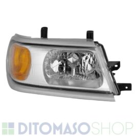 FARO DESTRO H4 ELETTRICO PER MITSUBISHI PAJERO SPORT 02/2006>CORNICE CROMATA OE 8301A312HA
