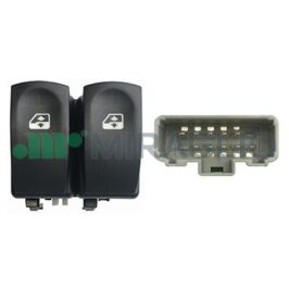 INTERRUTTORI ALZACRISTALLI ANTERIORI DX - SX 10PIN PER RENAULT CLIO 09/2005>10/2012 [OE 8200214939]