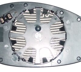 VETRO SPECCHIO DX C/PIASTRA AZZURRATO TERMICO PER BMW S3 E90/E91 03/2005>-S1 E87 08/2004>