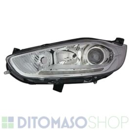 FARO SINISTRO H7-H15 CROMATO C/MOTORINO+DRL A LED PER FORD FIESTA 01/2013> OE 1806751