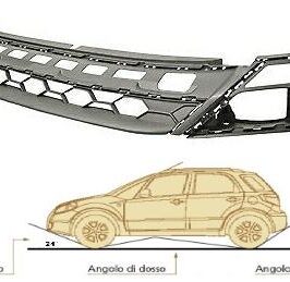 SPOILER PARAURTI ANTERIORE C/ANGOLO A 24&deg; PER VW TIGUAN 01/2016> [OE 5NA805903B9B9]
