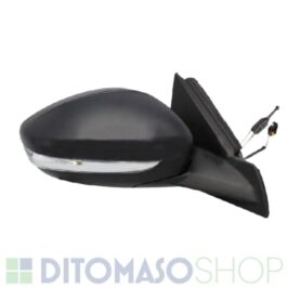 RETROVISORE DESTRO MECCANICO NEROC/LUCCIOLA+SONDA 4PIN PER PEUGEOT 208 01/2019>