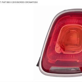 FANALE POSTERIORE SX C/CORNICE CROMATA PER FIAT 500X 10/2014> OE 51937414