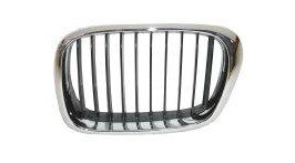 GRIGLIA RADIATORE SX CROMATA/NERA PER BMW SERIE 5 E39 09/2000>06/2003 [OE 51137005837]