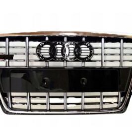 GRIGLIA RADIATORE NERO LUCIDO C/CORNICE CROMATA PER AUDI A4 12/2007> OE 8K0853651VMZ