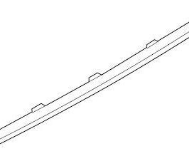 MODANATURA PARAURTI POSTERIORE CENTRALE NERA PER AUDI A5 S-LINE 11/2019> OE 8W6853551DT94