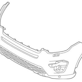 PARAURTI ANTERIORE FENDINEBBIA+PDC+MODANATURA ANTRACITE PER LAND ROVER DISCOVERY SPORT 01/2015> OE LR077228