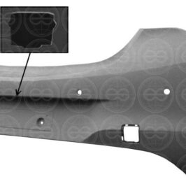 PARAURTI POSTERIORE PRIMED +PDC +PA +CAMERA PER OPEL CORSA E B-COLOR 01/2014> TUV [OE 1404726]