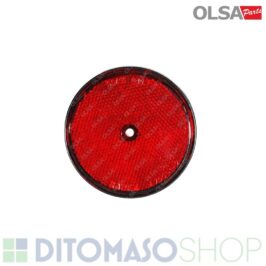 CATADIOTTRO POSTERIORE DESTRO-SINISTRO 60mm C/FORO ROSSO -OLSA