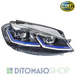 FARO DX FULL LED FBL C/CORNICE DRL BLU PER VW GOLF 7 GTE 11/2016> HELLA [OE 5G1941036B]