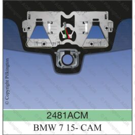 PARABREZZA INCAPSULATO COATIZZATO ACUSTICO SENSORE+CAMERA+DISPLAY+VIN PER BMW S7 G11/G12 01/2015> OE 51317357271