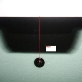 PARABREZZA VERDE C/FINESTRELLA+BASETTA A 16cm+PROFILO INFERIORE PER SEAT IBIZA 001/2008>12/2011