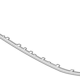 MODANATURA PARAURTI ANTERIORE CENTRALE ARGENTO PER AUDI Q3 S-LINE 07/2018> Q3 SPORTBACK 07/2019> OE 83A8536431RR