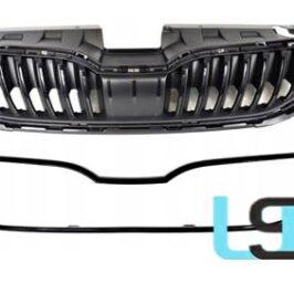 GRIGLIA RADIATORE C/CORNICE NERA LUCIDA PER SKODA OCTAVIA 01/2017> OE 5E0853653C041