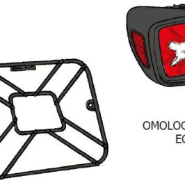 CORNICE FANALE POSTERIORE SX NERA PER JEEP RENEGADE 03/2014>