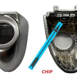 MOSTRINA MANIGLIA BRUNITA S/CHIAVE A/SX FIAT 500 X 10/14>