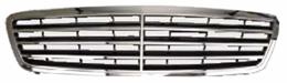 GRIGLIA RADIATORE CROMATA/NERA PER MERCEDES CLASSE C W203 07/2000>05/2007-3 PROFILI [OE A2038800183]