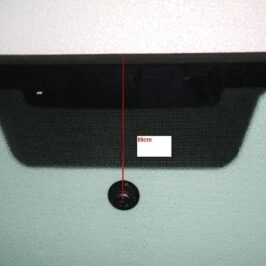 PARABREZZA VERDE C/FINESTRELLA+BASETTA A 16cm+PROFILO INFERIORE PER SEAT IBIZA 01/2008>12/2011