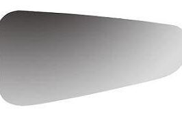 VETRO SPECCHIO DX INFERIORE C/PIASTRA PER FORD TRANSIT CUSTOM 01/2013-