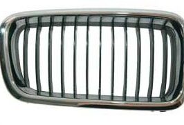 GRIGLIA RADIATORE DX CROMATA/CROMATA/NERA PER BMW SERIE 7 E38 09/1998>12/2000 [OE 51138231594]