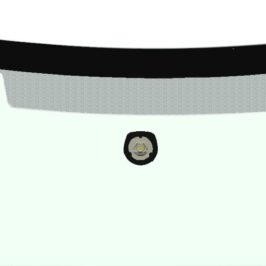 PARABREZZA INCAPSULATO VERDE C/VIN PER CITROEN C3 11/2009> OE 8744GZ