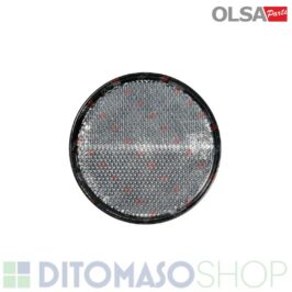 CATADIOTTRO POSTERIORE DESTRO-SINISTRO 60mm ADESIVO BIANCO -OLSA