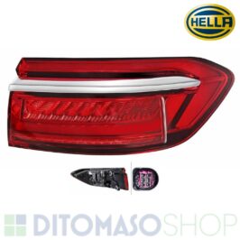 FANALE POSTERIORE DX A LED C/FASCIA CHIARA 4PIN PER AUDI A8 01/2017> HELLA OE 4N0945070A