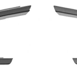 KIT CORNICI DX+SX GRIGLIE PARAURTI ANTERIORE PER RENAULT KANGOO 1/20121> OE 261520597R